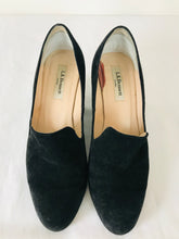 Load image into Gallery viewer, L.K. Bennett Women’s Wedge Slip-On Suede Heels | 39 UK6 | Black