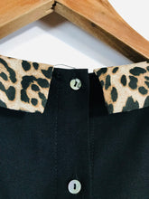 Load image into Gallery viewer, Zara Women's Peter Pan Collar Blouse | M UK10-12 | Black