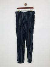 Load image into Gallery viewer, Ghost Women's Striped Casual Trousers | M UK12 | Blue