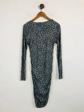 Load image into Gallery viewer, DKNY Women's Leopard Print Ruched Bodycon Dress | S UK8 | Multicoloured