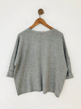 Load image into Gallery viewer, Jigsaw Women's Bat Wing Jumper | L UK14 | Grey
