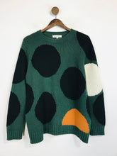Load image into Gallery viewer, Chinti & Parker Women's Wool Polka Dot Jumper | M UK10-12 | Green