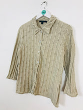 Load image into Gallery viewer, Boden Women’s Cottage Style Cable Knit Cardigan | UK 14 | Light Brown