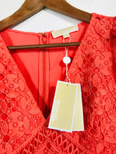 Load image into Gallery viewer, Michael Kors Women's Floral Lace A-Line Dress NWT | M UK10-12 | Orange