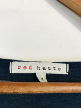 Load image into Gallery viewer, Red Haute Women's Striped Open Back T-Shirt | M UK10-12 | Blue