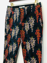 Load image into Gallery viewer, Boden Women's Floral Chinos Trousers | UK10 | Blue