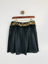 Load image into Gallery viewer, Manoush Women's Embroidered Mini Skirt | Eu40 UK12 | Black