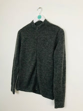 Load image into Gallery viewer, Alpa Wool Womens 100% Alpaca Knit Zip Up Jacket | UK12 | Grey