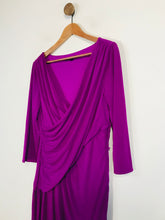 Load image into Gallery viewer, Coast Women's Wrap Sheath Dress | UK18 | Purple