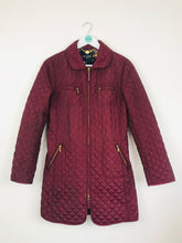Load image into Gallery viewer, Hobbs Womens Quilted Longline Jacket | UK8 | Burgundy