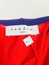 Load image into Gallery viewer, Sandro Women's Long Sleeve Bodysuit Top | M UK10-12 | Multicoloured