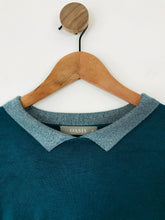 Load image into Gallery viewer, Oasis Women’s Metallic Collar Jumper | M UK10 | Blue-Green