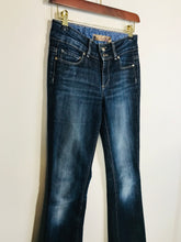 Load image into Gallery viewer, Paige Women's Low Waist Bootcut Jeans | W25 UK6 | Blue