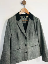 Load image into Gallery viewer, BDG Women's Wool Blazer Jacket | L UK14 | Grey