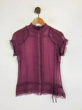 Load image into Gallery viewer, Warehouse Women's Sheer Blouse | S UK8 | Purple