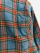 Load image into Gallery viewer, Abercrombie & Fitch Men’s Check Muscle Fit Shirt | L | Blue