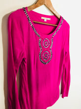Load image into Gallery viewer, Boden Women&#39;s Beaded T-Shirt | UK8 | Pink

