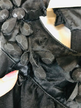 Load image into Gallery viewer, Ted Baker Women's Silk Ruffle Tie Waist Tank Top | 0 UK6 | Black