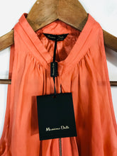 Load image into Gallery viewer, Massimo Dutti Women's Silk Zip Blouse NWT | UK6 | Orange