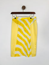 Load image into Gallery viewer, Just Cavalli Women's Animal Print High Waist Pencil Skirt | EU40 UK12 | White