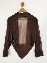 Load image into Gallery viewer, Phase Eight Women's Crop Bolero Mesh Cardigan NWT | L UK14 | Brown