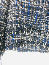 Load image into Gallery viewer, Zara Women's Check Tweed Blazer Jacket | M UK10-12 | Blue