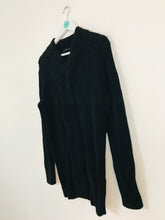 Load image into Gallery viewer, Cos Women’s Ribbed Velvet Knit Cardigan | M | Black