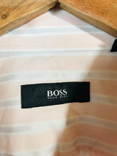 Load image into Gallery viewer, Hugo Boss Men's Cotton Striped Button-Up Shirt | L | Pink