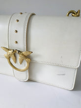 Load image into Gallery viewer, Pinko Women's Patent Buckle Up Clutch Bag | White