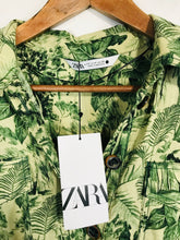 Load image into Gallery viewer, Zara Women's Floral Long Sleeve Maxi Dress NWT | M UK10-12 | Green