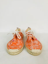 Load image into Gallery viewer, Superdry Women’s Pineapple Print Espadrilles | UK7 EU40 | Orange