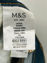 Load image into Gallery viewer, Autograph Men's Straight Jeans | W40 | Blue
