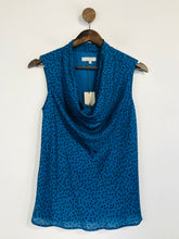 Load image into Gallery viewer, Hobbs Women's Polka Dot Cowl Neck Tank Top NWT | UK8 | Blue