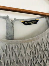 Load image into Gallery viewer, Massimo Dutti Women’s Sheer Pleated Blouse | 42 UK14 | Grey