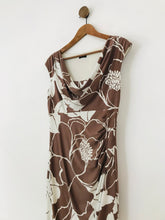 Load image into Gallery viewer, Phase Eight Women's Cowl Neck Sheath Dress | M UK10-12 | Brown