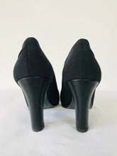 Load image into Gallery viewer, Eileen Fisher Women’s Rounded Cut-Out Court Heels | UK 6.5 | Black