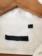 Load image into Gallery viewer, Zegna Sport Men’s Lightweight Linen Button Up Shirt | L | White