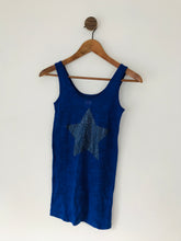 Load image into Gallery viewer, E.vil Women’s Star Embellished Vest | UK8 | Blue