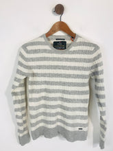 Load image into Gallery viewer, Superdry Women's Striped Jumper | L UK14 | Grey