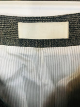 Load image into Gallery viewer, Ronit Zilkha Women's Wool Check Gingham Pencil Skirt | UK14 | Grey