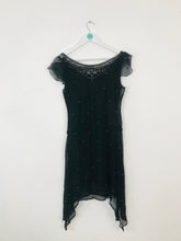 Load image into Gallery viewer, Almost Famous Women’s Silk Midi Dress | UK10 | Black