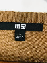 Load image into Gallery viewer, Uniqlo Women's Wool V-Neck Jumper | L UK14 | Brown