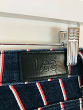 Load image into Gallery viewer, Lee Women’s Pin Stripe Skinny Slim Jeans | 28 UK8-10 | Blue