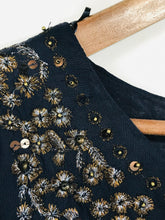 Load image into Gallery viewer, Monsoon Women's Sequin A-Line Dress NWT | UK16 | Blue