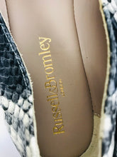 Load image into Gallery viewer, Russell & Bromley Women's Snakeskin Slip-on Loafers | 39 UK6 | Multicoloured