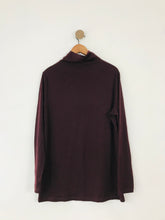 Load image into Gallery viewer, COS Women’s Wool Mock Turtleneck Jumper Top | L UK16 | Red