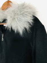 Load image into Gallery viewer, Warehouse Women's Fur Anorak Jacket | UK12 | Black