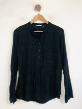 Load image into Gallery viewer, Toast Women's Wool Striped Button-Up Shirt | UK12 | Blue