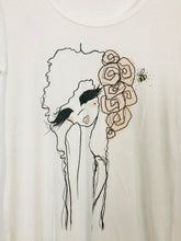 Load image into Gallery viewer, Whistles Women’s Graphic Scoop Neck T-Shirt | UK10 | White