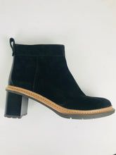 Load image into Gallery viewer, Clarks Women's Suede Heeled Boots | UK6.5 | Black